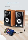 RCA Plug Amplifikatör 3.5mm ile Çift Lotus Ses Kablosu - 18m - 10