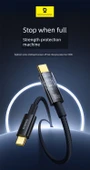 USB-C Hızlı Şarj Kablosu - Siyah - 2m (Tam Güç Kesme) - 9