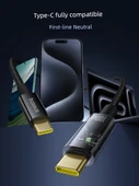 USB-C Hızlı Şarj Kablosu - Siyah - 2m (Tam Güç Kesme) - 2