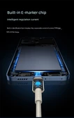 100W USB-C ile Type-C Şarj Kablosu - Yıldız Titanyum 2m - 11