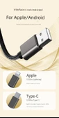 Type-C HDMI Ekran Paneli Kablosu - Geliştirilmiş Versiyon - Apple iPad için - Kullanım sırasında Şarj - 7