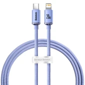 Hızlı Şarj USB Type-C ile Lightning Kablo - 1.2m Mor - 1