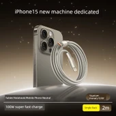 100W USB-C ile Type-C Şarj Kablosu - Yıldız Titanyum 2m - 1