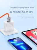 USB Hızlı Şarj Veri Kablosu - 1m Gökyüzü Mavisi - 10
