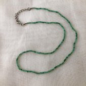 2 MM Faset Küre Kesim Yeşil Zümrüt Taşı Doğal Taş Kolye - IMRKOL00045 - 3