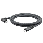 USB 3.1 Type-C Erkek Kablo - 1m - Çift Düz Örgü İplik - 6
