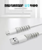 Sarmal USB Kablo Koruyucu - Pembe - 2 Adet - 10