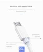 4A Hızlı Şarj Micro USB Kablosu - 0.5m - Veri Kablosu * 2 + 2A Hızlı Şarj Başlığı - 12