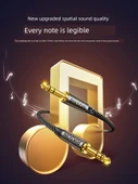 3.5mm Ses Kablosu - 5.0m Obsidyen Altın - Yüksek Fidelity Ses Kalitesi - 10
