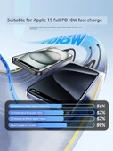 100W USB to Type-C Araç Şarj Veri Kablosu - 2m [USB to C] Apple 15 Tam Serisi Araç CarPlay Hızlı Şarj - 2