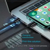 Çift USB Type-C Hızlı Şarj Kablosu - 2m Beyaz - 5