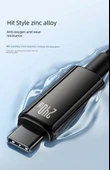 USB-C Uzatma Kablosu - Siyah - 2m - 1 Alana 1 Bedava - 9