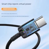 Çift USB Type-C Hızlı Şarj Kablosu - 2m Beyaz - 6