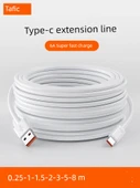 6A Süper Hızlı Şarj Type-C Veri Kablosu - 12M Klasik Siyah (1 Paket) - 2