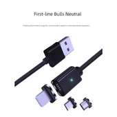 Manyetik Veri Şarj Kablosu - 2m Siyah Micro USB - 12