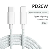 PD13 Örgülü PD20W Veri Kablosu - 1.5m - Poşet - 1