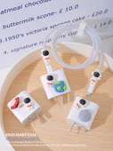Çizgi Film Astronot USB Kablo Koruyucu - Astronot Tokası Çifti - 6