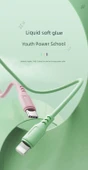 3-in-1 Hızlı Şarj Kablosu - Pembe - 3.0m - 8