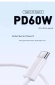 Rio Tinto PD15 USB-C Veri Kablosu - Beyaz - 2m - Kutulu - 7