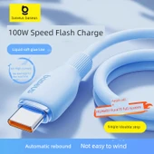 USB Type-C Kablo - Nebula Mor - 1.2m - 100W Hızlı Şarj - 7