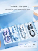 USB Type-C Kablo - Nebula Mor - 1.2m - 100W Hızlı Şarj - 6