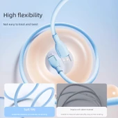 USB Type-C Kablo - Nebula Mor - 1.2m - 100W Hızlı Şarj - 8