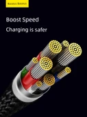 Çift Tip-C Hızlı Şarj Veri Kablosu - Baolan 1m - 40W/66W Süper Hızlı Şarj - USB-C Arayüzü - 5