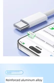 Rio Tinto PD15 USB-C Veri Kablosu - Beyaz - 1.5m - Kutulu - 9