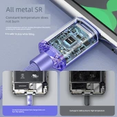 USB-C ile Type-C Şarj Veri Kablosu - Siyah - 2m - 3