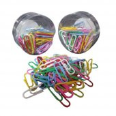 Ataç Renkli Metal Plastik Kaplama 50 Adet 1 Paket Ataş Okul Büro - 2