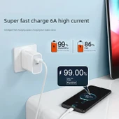 USB Type-C Kablo - 0.5 m 5A Süper Hızlı Şarj - 30 Dakikada 1 Paket Doldurur - 3