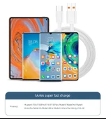 USB Type-C Kablo - 0.5 m 5A Süper Hızlı Şarj - 30 Dakikada 1 Paket Doldurur - 8