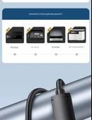 USB Veri Kablosu - 15m - Siyah - Plug and Play - 8
