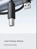 USB Veri Kablosu - 15m - Siyah - Plug and Play - 9