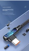 Type-C Elbow Hızlı Şarj Veri Kablosu - 1.5M Çin Kırmızısı - 11 Adet - 8