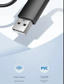 USB Veri Kablosu - 15m - Siyah - Plug and Play - 7