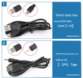 Micro Android USB Veri Kablosu 1 Metre Şarj Kablosu - 5