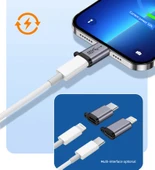 Lightning Type-C Mobil Telefon Dönüştürücü Güç Bankası Veri Kablosu - Type-C'den Apple'a [35W Hızlı Şarj + Veri Aktarımı] Sünger Gönder ★ 1 - 7