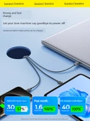 USB-C ile USB-C Hızlı Şarj Veri Kablosu - Jingyao 1.2m Mavi - 3
