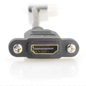 4K HDMI Adaptörü - 0.15m - Sağ Dönme - Altın Kaplama - Saf Bakır Kablo Çekirdeği - 10