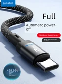 100W USB Type-C Veri Kablosu - 2m - Kırmızı - Tek Paket - Akıllı Güç Kesme - 2
