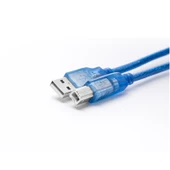 USB 2.0 A'dan B'ye Erkek Yazıcı Kablosu - 2m Mavi - 2