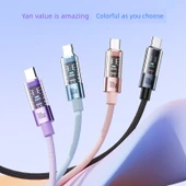30W PD USB-C Hızlı Şarj Kablosu ve Adaptörü - Pembe 2m PD Yükseltme - 3