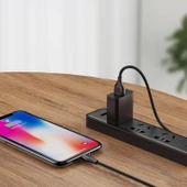 USB Type-C Veri Kablosu - Siyah - 1m - Android Uyumlu - 7