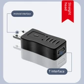 Android Arayüz Navigasyon Kayıt Cihazı Veri Kablosu Adaptörü - Micro USB Dişi ile Micro USB Erkek Patch Kablo -0.2 m - 6