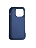 iPhone 14 Pro ile Uyumlu Cappy Silikon Kılıf Lacivert - 2