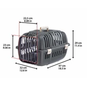 Ferplast Jet 10 Gri Kedi ve Köpek Taşıma Çantası - 5