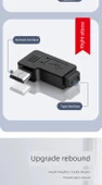 Android Arayüz Navigasyon Kayıt Cihazı Veri Kablosu Adaptörü - Micro USB Dişi ile Micro USB Erkek Patch Kablo -0.2 m - 9