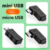 Android Arayüz Navigasyon Kayıt Cihazı Veri Kablosu Adaptörü - Micro USB Dişi ile Micro USB Erkek Patch Kablo -0.2 m - 3