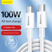 USB-C Hızlı Şarj Veri Kablosu - 2m Beyaz - 2
